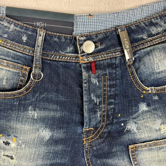 High Everyday Couture Shorts Womens 6 Distressed Interfashion Spa Rimini Italy - Picture 6 of 13